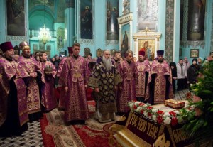 Утреня Великой Субботы с Чином погребения в храме в честь Сошествия Святого Духа г. Саратова