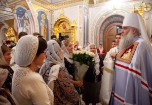 Всенощное бдение в Свято-Троицком кафедральном соборе г. Саратова