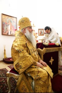 Божественная литургия в храме в честь Нерукотворного Образа Спасителя г. Саратова