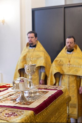 Божественная литургия в храме во имя первоверховных апостолов Петра и Павла г. Саратова