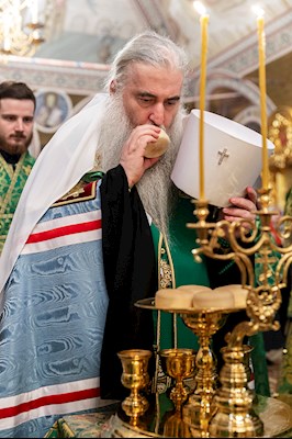 Всенощное бдение в Свято-Троицком кафедральном соборе г. Саратова