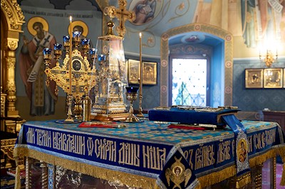 Утреня с чтением акафиста в Свято-Троицком кафедральном соборе г. Саратова