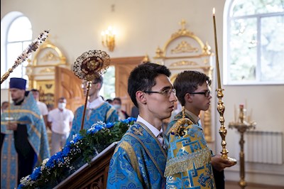 Всенощное бдение в храме в честь Казанской иконы Божией Матери р.п. Татищево