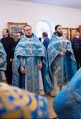 Митрополит Игнатий совершил Божественную литургию в храме в честь иконы Божией Матери «Скоропослушница» г. Шиханы Вольского района