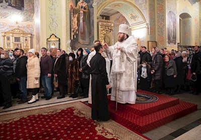Митрополит Игнатий совершил всенощное бдение в Покровском соборе г. Саратова