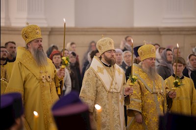 Всенощное бдение в Спасском кафедральном соборе г. Пензы