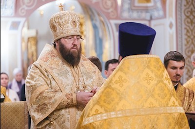 Всенощное бдение в Свято-Троицком кафедральном соборе г. Саратова