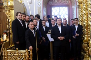 Великое освящение верхнего храма во имя Святой Живоначальной Троицы Свято-Троицкого кафедрального собора города Саратова