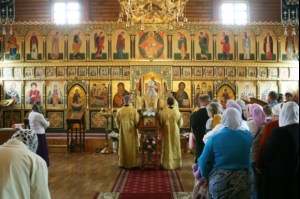 Божественная литургия в храме в честь Сретения Господня г. Саратова