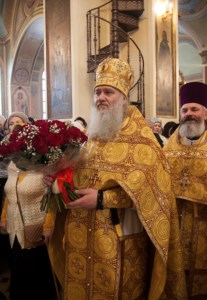 Божественная литургия в Свято-Троицком кафедральном соборе г. Покровска