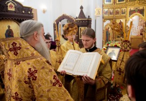 Божественная литургия в Свято-Иоанновском женском монастыре села Алексеевка Хвалынского района
