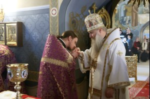 Крещальная литургия в Свято-Троицком кафедральном соборе г. Саратова