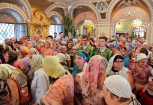 Всенощное бдение в Свято-Троицком кафедральном соборе г. Саратова