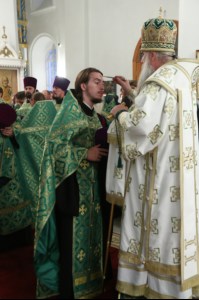 Всенощное бдение в Свято-Сергиевском женском монастыре села Алексеевка Базарно-Карабулакского района