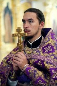 Божественная литургия в храме в честь Рождества Христова г.Саратова