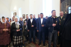 Чин Великого освящения и Божественная литургия в храме в честь Владимирской иконы Божией Матери Владимирского женского монастыря г. Вольска