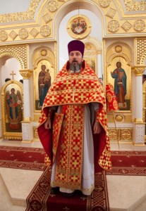 Божественная литургия на Архиерейском подворье — храме во имя святых равноапостольных Мефодия и Кирилла при СГУ в день памяти святых братьев