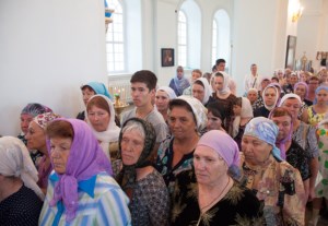 Всенощное бдение в Свято-Сергиевском женском монастыре с. Алексеевка Базарно-Карабулакского района