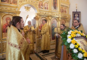 Великое освящение храма во имя святителя Иоанна Златоуста в п. Зональный г.Саратова