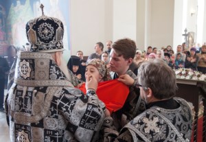 Литургия Преждеосвященных Даров в Свято-Никольском мужском монастыре г.Саратова