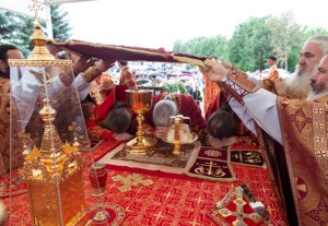 Божественная литургия в Вавиловом Доле
