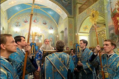 Всенощное бдение в Покровском храме г. Саратова