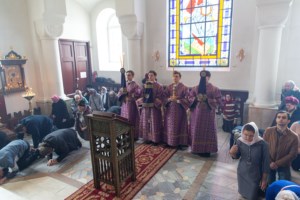 Литургия Преждеосвященных Даров в храме в честь иконы Божией Матери «Утоли моя печали» г. Саратова