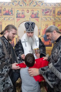 Литургия Преждеосвященных Даров в храме во имя святителя Митрофана Воронежского г. Саратова