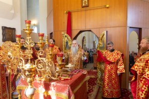 Божественная литургия в храме великомученика Георгия Победоносца г. Саратова