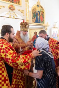 Божественная литургия в храме в честь Воскресения Христова с. Ивано-Языковка Аткарского района