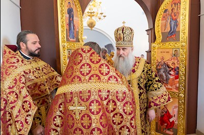Божественная литургия в храме во имя святых благоверных князей страстотерпцев Бориса и Глеба г. Саратова