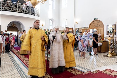 Божественная литургия в храме во имя святых первоверховных апостолов Петра и Павла г. Аткарска
