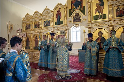 Всенощное бдение в храме в честь Казанской иконы Божией Матери р.п. Татищево
