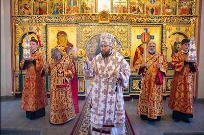 Митрополит Игнатий совершил всенощное бдение в Свято-Никольском мужском монастыре г. Саратова