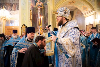 Митрополит Игнатий совершил всенощное бдение в Покровском соборе г. Саратова