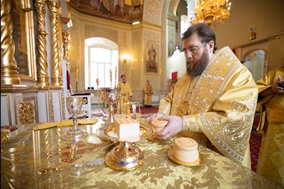 Митрополит Игнатий совершил Божественную литургию в Покровском соборе г. Саратова