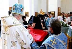 Божественная литургия в Свято-Алексиевском женском монастыре г. Саратова