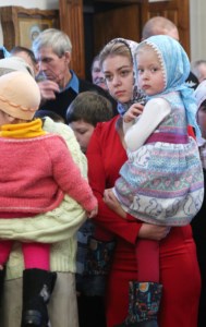Божественная литургия в храме в честь иконы Божией Матери «Скоропослушница» г.Шиханы Вольского района