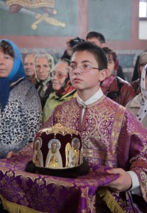 Божественная литургия в Крестовоздвиженском храме г. Хвалынска