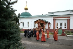 Божественная литургия в Спасо-Преображенском мужском монастыре г.Саратова