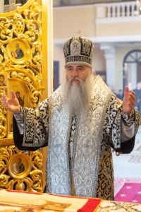 Литургия Преждеосвященных Даров на Архиерейском подворье — в храме во имя святого апостола и евангелиста Иоанна Богослова при СПДС