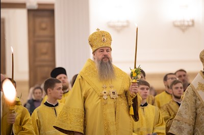 Всенощное бдение в Спасском кафедральном соборе г. Пензы