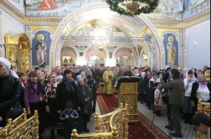 Великое освящение верхнего храма во имя Святой Живоначальной Троицы Свято-Троицкого кафедрального собора города Саратова