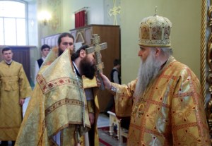 Божественная литургия в храме в честь Покрова Пресвятой Богородицы г. Саратова