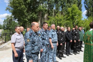 Божественная литургия в храме блаженной Ксении Петербургской г. Саратова на территории ИТК УШ-382/33
