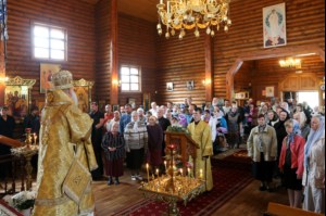Божественная литургия в храме в честь Сретения Господня г. Саратова