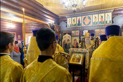 Великое освящение храма Казанской иконы Божией Матери г. Вольска и Божественная литургия в новоосвященном храме