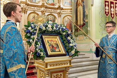 Всенощное бдение в храме Покрова Пресвятой Богородицы г. Саратова