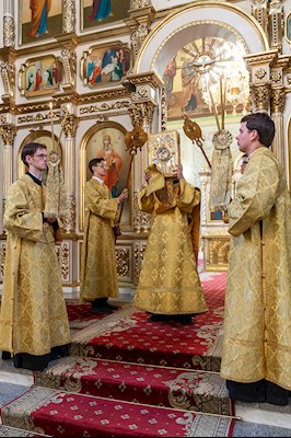 Всенощное бдение в храме Покрова Пресвятой Богородицы г. Саратова