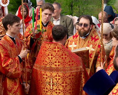 Божественная литургия в храме великомученика Георгия Победоносца г. Саратова